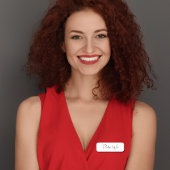 Stijlvol Monogram Modern Minimalistisch Wit Manusc Naamplaatje