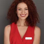 Stijlvol Monogram Modern Minimalistisch Wit Manusc Naamplaatje