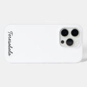 Stijlvol Monogram Modern Minimalistisch Wit Schrif Case-Mate iPhone Case (Achterkant (horizontaal))