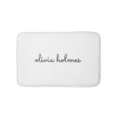 Stijlvol monogram | Modern minimalistisch witscrip Badmat (Voorkant)