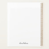 Stijlvol monogram | Modern minimalistisch witscrip Planner (Achterkant)