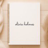 Stijlvol monogram | Modern minimalistisch witscrip Planner
