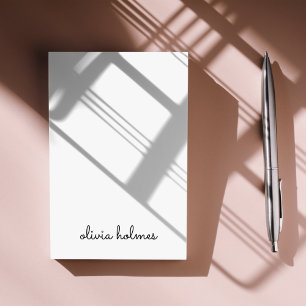 Stijlvol monogram   Modern minimalistisch witscrip Post-it® Notes