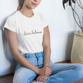 Stijlvol monogram | Modern minimalistisch witscrip T-shirt