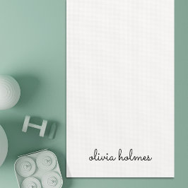 Stijlvol monogram | Modern minimalistisch witscrip Yogamat