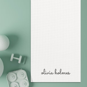 Stijlvol monogram   Modern minimalistisch witscrip Yogamat