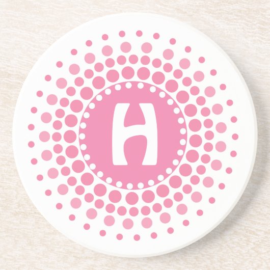 Stijlvol Monogram Onderzetter (Voorkant)