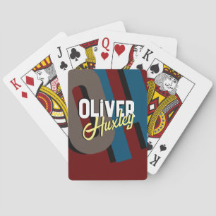 Stijlvol monogram pokerkaarten