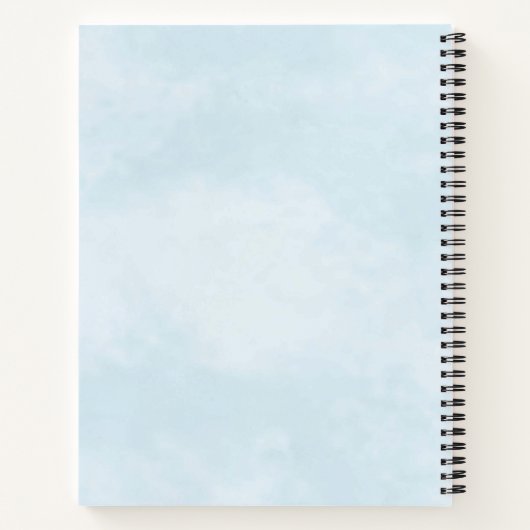 Stijlvol monogram roze botanische pony's elegant notitieboek (Achterkant)