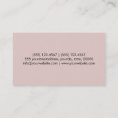 Stijlvol monogram stijlvol mager Storm Visitekaartje (Achterkant)