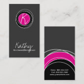 Stijlvol Monogram Visitekaartje (Voorkant / Achterkant)