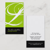 Stijlvol Monogram Visitekaartje (Voorkant / Achterkant)