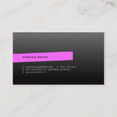 Stijlvol Monogram Visitekaartje Twee Sided (Achterkant)