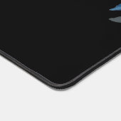 Stijlvol Monogram Zwart Waterverf bloemig Bureaumat (Hoek)