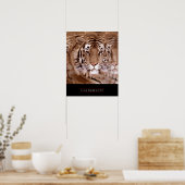 Stijlvol Motivatie leiderschap Tiger Poster (Keuken)