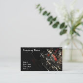 Stijlvol motorfragment in zwart visitekaartje (Staand voorkant)