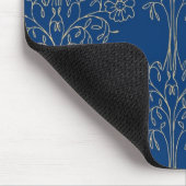 Stijlvol Mousepad, donkerblauw, goud-effect patroo Muismat (Hoek)