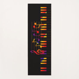 Stijlvol muziektoetsenbord yogamat