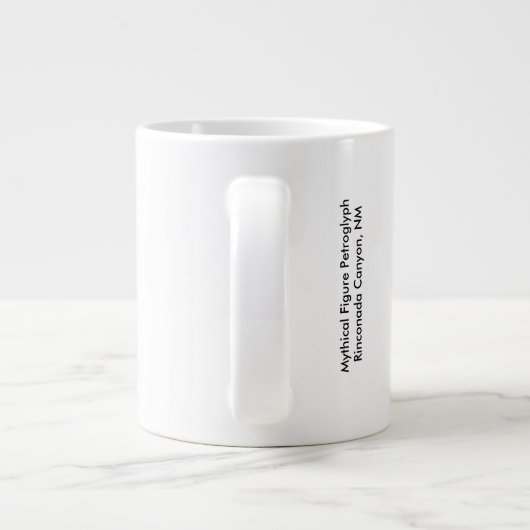 Stijlvol Mythisch Cijfer Grote Koffiekop (Achterkant)