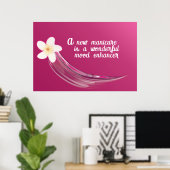 Stijlvol nagelbloemontwerp poster (Thuiskantoor)