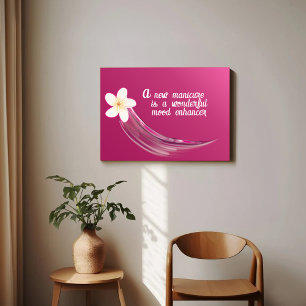 Stijlvol nagelbloemontwerp poster