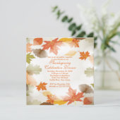 Stijlvol najaar laat Thanksgiving-uitnodigingen ac Kaart (Staand voorkant)