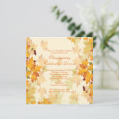 Stijlvol najaar van val laat de Uitnodiging van de (Staand voorkant)