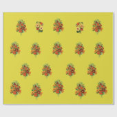 Stijlvol Nasturtium Wrapping Paper Cadeaupapier (Vlak)