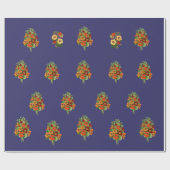 Stijlvol Nasturtium Wrapping Paper Cadeaupapier (Vlak)