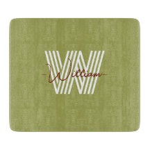 Stijlvol natuurlijk ontwerp Monogramed initiaal Fa