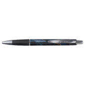 Stijlvol Navy Blauwe Agate Zakelijk Bedrijfs Pen (Achterkant)