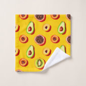 Stijlvol neon fruit patroon bad handdoek (Wasdoekje)