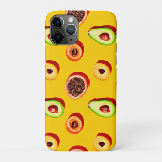 Stijlvol neon fruit patroon Case-Mate iPhone case (Achterkant)
