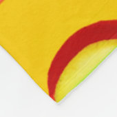 Stijlvol neon fruit patroon fleece deken (Hoek)