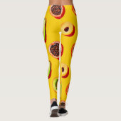 Stijlvol neon fruit patroon leggings (Achterkant)