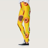 Stijlvol neon fruit patroon leggings (Links)