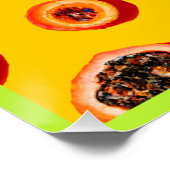Stijlvol neon fruit patroon perfect poster (Hoek)