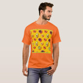 Stijlvol neon fruit patroon t-shirt (Voorkant volledig)