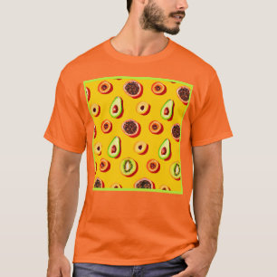 Stijlvol neon fruit patroon t-shirt