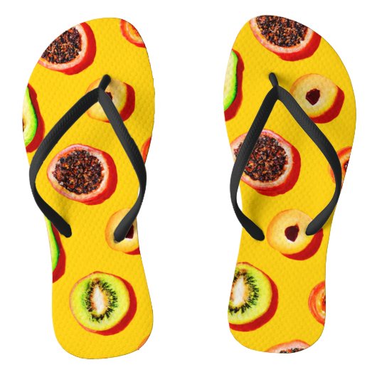 Stijlvol neon fruit patroon teenslippers (Voetbed)