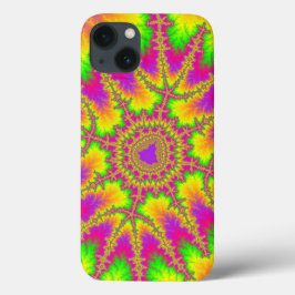 Stijlvol Neon Rainbow Fractal Case-Mate iPhone Case