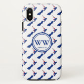 Stijlvol NIEUW-ZEELAND Monogram Overvloedig Leven Case-Mate iPhone Case (Achterkant)