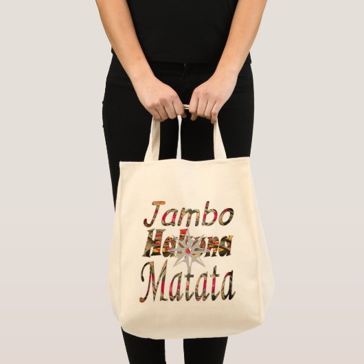 Stijlvol nieuwste natuurlijke Hakuna Matata Tote Bag (Voorkant (product))