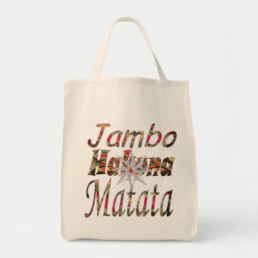 Stijlvol nieuwste natuurlijke Hakuna Matata Tote Bag (Voorkant)