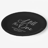 Stijlvol nog steeds de ene trouwgelofte vernieuwin papieren bordje (Gekanteld)