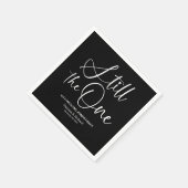 Stijlvol nog steeds de ene trouwgelofte vernieuwin servet (Hoek)