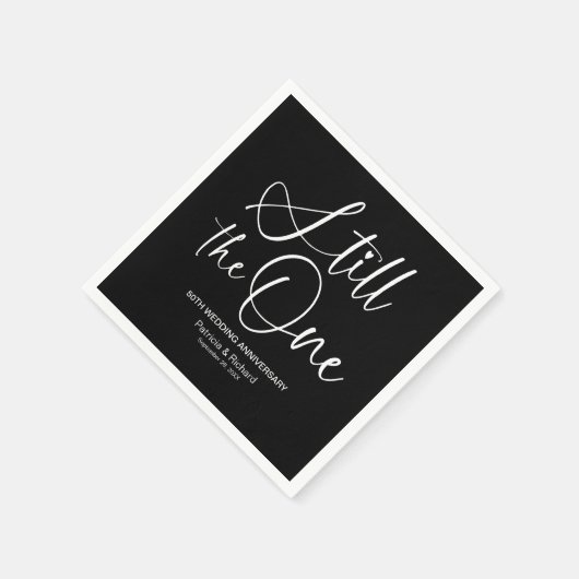 Stijlvol nog steeds de ene trouwgelofte vernieuwin servet (Hoek)