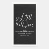 Stijlvol nog steeds de ene trouwgelofte vernieuwin servet (Voorkant)