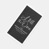 Stijlvol nog steeds de ene trouwgelofte vernieuwin servet (Hoek)