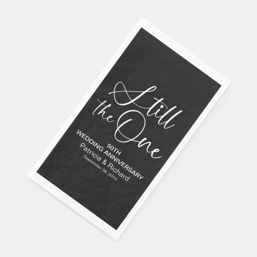 Stijlvol nog steeds de ene trouwgelofte vernieuwin servet (Hoek)